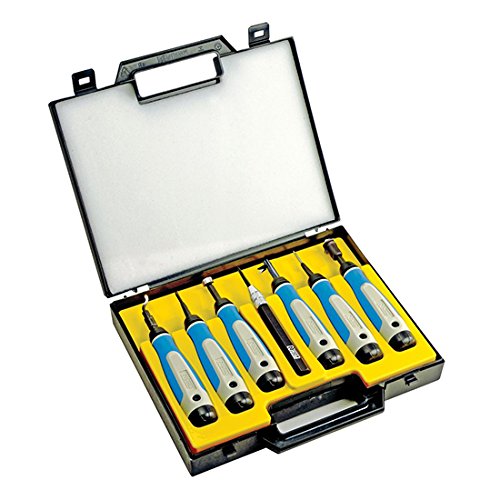 Noga SP7700 7 Pc. Complete Deburring Tool Set in Plastic Case