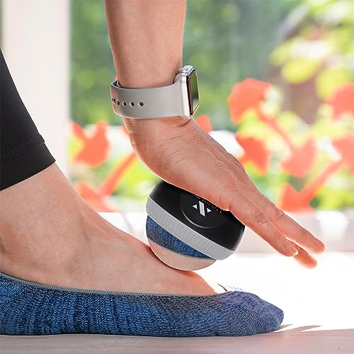 Nobility Massage Ball Roller– Ice Cold and Hot for Deep Tissue and Sore Muscle Relief of Stiffness and Stress, Body, Neck, Back, Foot, Plantar (Grey) - color: Grey