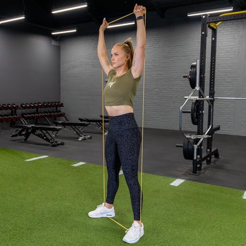Serious Steel Fitness Non Latex (Latex Free Resistance Bands) Resistance Bands Exercise Bands | Use for Pull-Ups, At Home Workouts, Strength Training and Resistance Training(41" Sets) - color: #0 Light Beige (3-35 lbs)