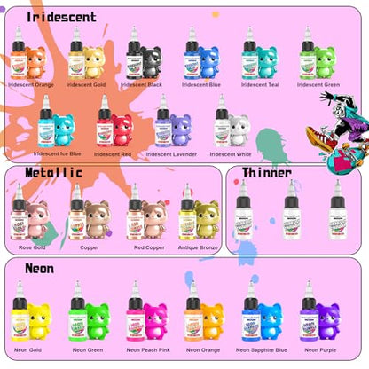 Airbrush Paint - 72 Colors with 3 Thinners, Ready to Spray Air Brush Painting Set, Water-Based Airbrush Paint Set for Fabric, Wood, Model Car, Metal, Plastic - size: 25.2 Fl Oz(Pack of 72)