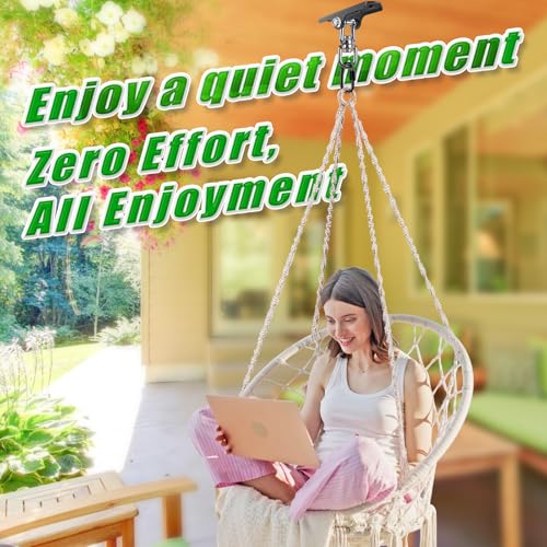 2Pcs Swing Hanger 360° Swivel Hook Swing Ceiling Mount Hanging Chair Hanger | 1000 LBS Capacity Punching Bag Mount Swing Hardware for Hammock Chair, Porch Swings, Aerial Silks, Gymnast Ring, Heavy Bag - color: 360° Swivel Dual U-ring Swing Hanger ( 2 Pack