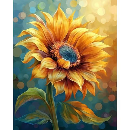 Natuyalo Paint by Numbers Kit for Adults - Sunflower DIY Adult Paint by Number Kits Flowers Acrylic Canvas Painting for Adults Beginners Art Crafts Without Frame, 16x20 Inch - color: ART-01