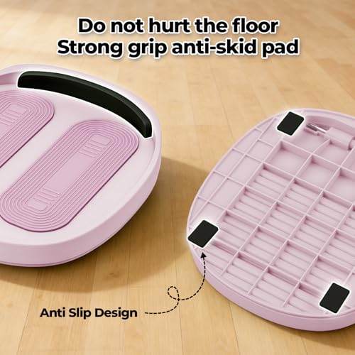 Adjustable Calf Stretcher Slant Board, 15-Level Incline for Ankle Rehab | Lightweight ankle stretch board for shin splints & Achilles tendonitis, home gym travel rehab - color: Pink