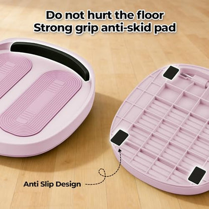 Adjustable Calf Stretcher Slant Board, 15-Level Incline for Ankle Rehab | Lightweight ankle stretch board for shin splints & Achilles tendonitis, home gym travel rehab - color: Pink
