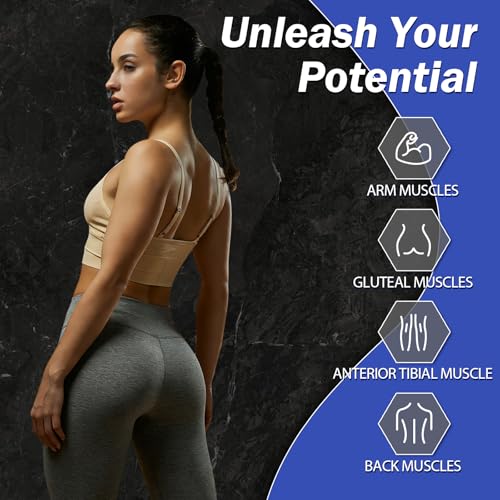 Resistance Bands for Working Out, 5 Levels Exercise Bands Set | Stretch Bands for Exercise for Women&Men, Workout Bands for Fitness, Yoga, Pilates, Physical Therapy - color: Blue