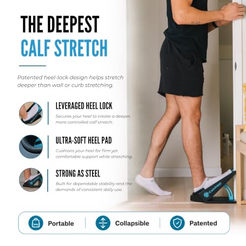 CalfPRO Slant Board for Calf Stretching - Deep Calf Stretcher & Foot Rocker