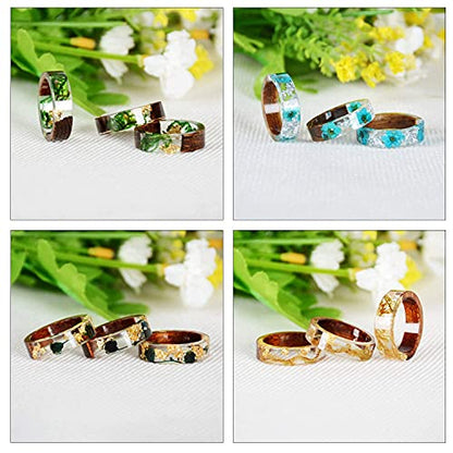 Gartful Resin Ring Silicone Mold, 2PCS Resin Casting Mold for Epoxy, Jewelry Mold for DIY Craft Projects, Rings, Necklaces, Earrings, Pendants, Keychains, Multiple Sizes - style: Ring