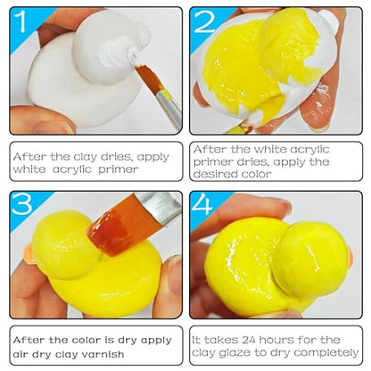 50ml Air Dry Clay Glaze, Protect Clay Surfaces, Delivers Gloss Glaze Effect - size: gloss
