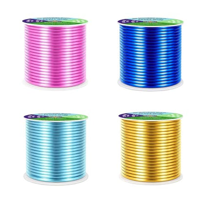 Mandala Crafts 12 Gauge Pastel Anodized Aluminum Craft Wire, 240 FT | Colored, Flexible, Bendable, for Bonsai, Armature, Sculpting, Wire Wrapping, Jewelry Making, Weather & Tarnish Resistant