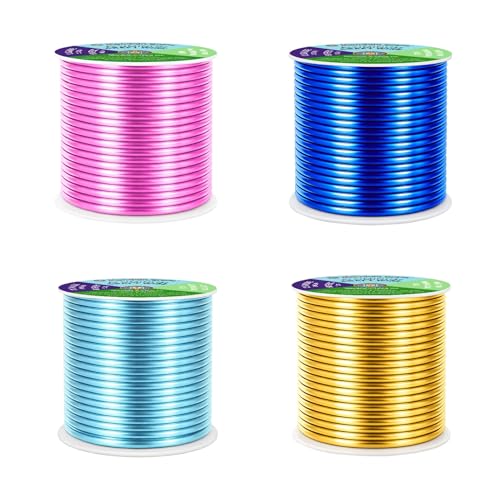 Mandala Crafts 12 Gauge Pastel Anodized Aluminum Craft Wire, 240 FT | Colored, Flexible, Bendable, for Bonsai, Armature, Sculpting, Wire Wrapping, Jewelry Making, Weather & Tarnish Resistant