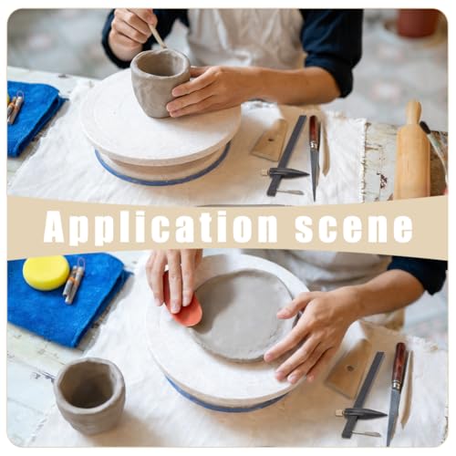 UNICRAFTALE 2Pcs Plastic Compass Circle Cutter Adjustable Pottery Clay Ceramic Measuring Tool Plastic Black Precision Ruler Clay Pottery Cutter for Precise Circle Drawing and Cutting 18.4x7.6cm