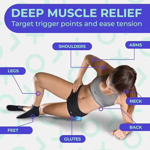 Deep Recovery Yoga Deep Tissue Massage Ball Set, Regular Density– 2.9-Inch Myofascial Release Balls for Feet, Back, Neck, Legs & Arms – Trigger Point & Mobility Therapy (2-Pack) - style: Regular