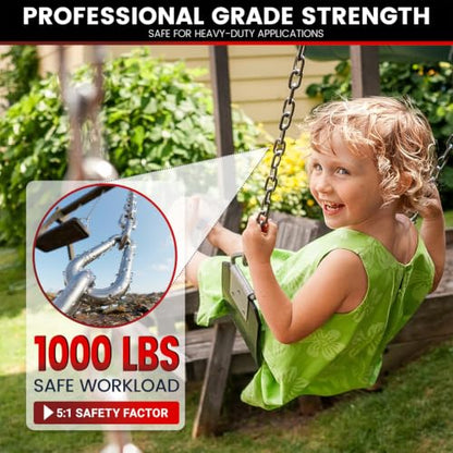 sprookber 67" Hanging Swing Chain,1000 lb Capacity,6 mm 304 Stainless Steel - color: Silver, size: 1 PACK 67inch