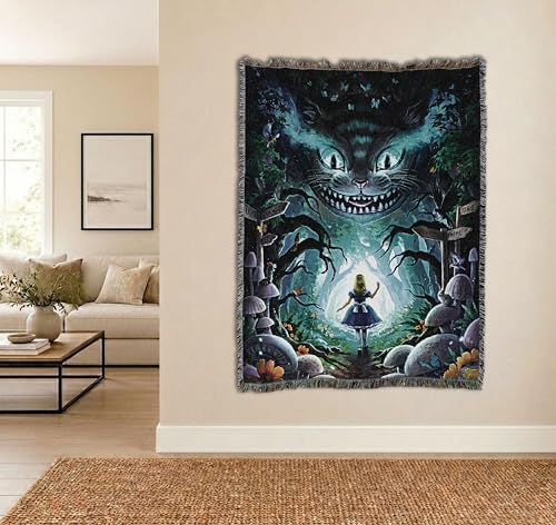 Pure Country Weavers Into Wonderland Blanket by Jonas Jödicke - Gift Tapestry Throw Woven from Cotton - Made in The USA (72x54) - color: Into Wonderland, size: 72x54
