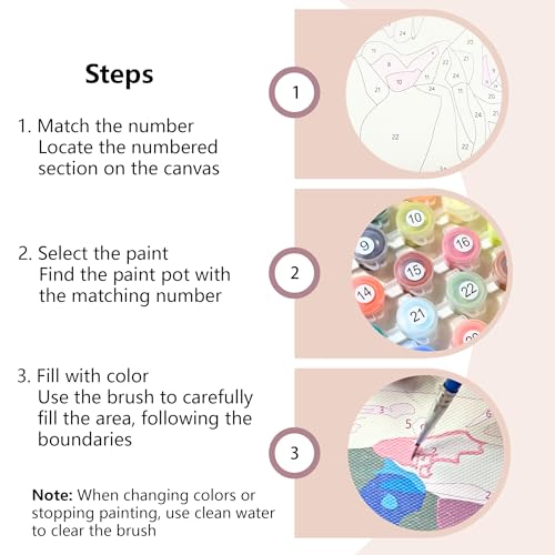 Muzagroo Paint by Numbers Oil Painting Kits for Adults DIY Flowers Oil Painting for Beginners Hand Crafts Kits with Brushes and Acrylic Paints 16x20 inches (Flowers) - color: Flowers