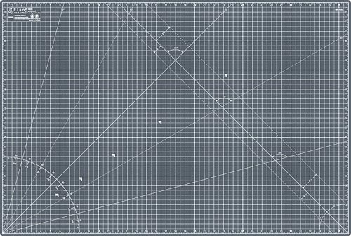 Elan Cutting Mat A1 Gray, Large Self Healing Cutting Mat 24 x 36 Inch, 5-Ply Craft Board Gray, Hobby Board for Crafts 24x36 Inch - style: 36 x 24"