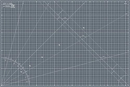 Elan Cutting Mat A1 Gray, Large Self Healing Cutting Mat 24 x 36 Inch, 5-Ply Craft Board Gray, Hobby Board for Crafts 24x36 Inch - style: 36 x 24"