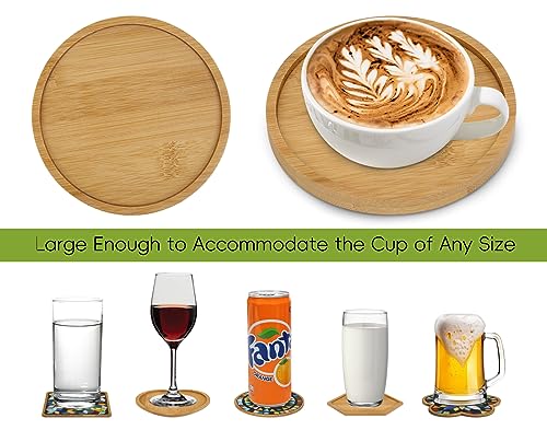 6pcs Wooden Mosaic Base, Various Shapes Substrates for Mosaic Crafts DIY Mosaic Tiles Coaster Base…