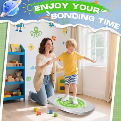 Balance Board Maze for Kids Sensory Training - 20" Wobble Board to Develop Coordination & Reduce Screen Time - 3 Difficulty Levels for More Fun - Maximum Load 130lbs - Meaningful Gift for Children