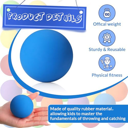 Sosation 36 Pcs Lacrosse Balls Bulk 2.5 Inch Soft Rubber Massage Balls Lacrosse Balls for Practice Training Stress Relief Balls Myofascial Release Tools Muscle Knot Remover Balls