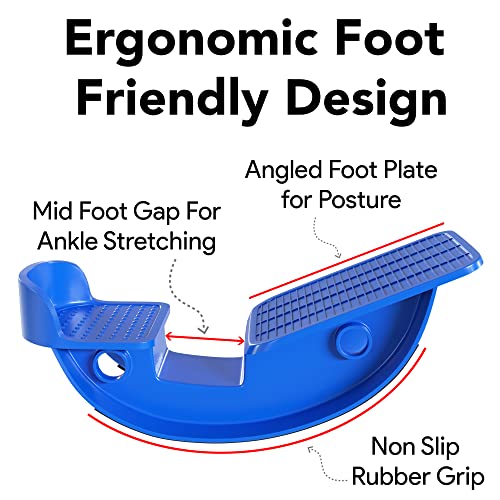 ProHeal Pink Plantar Fasciitis Relief Foot Rocker - Calf Stretcher with Spiked Ball Massager - Achilles Tendonitis Calf, Foot, Heel, and Ankle Stretcher - Lower Leg Pain Relief - color: Pink With Gray Ball
