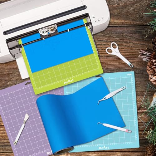 ReArt Cutting Mat Variety 6 Packs for Cricut Maker 3/Maker/Explore 3/Air 2/Air/One Adhesive Sticky Replacement - Strong, Standard, Light, 12in x 12in x 3 Packs, 12in x 24in x 3 Packs. - color: Variety 6P