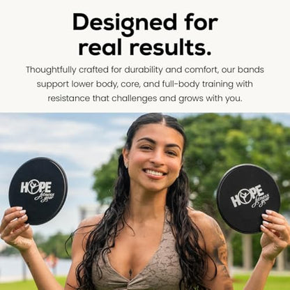 Hope Fitness Gear Mini Resistance Bands Set, 5 Booty & Loop Bands for Glutes, Legs & Full-Body Workouts, Includes Carry Bag and Exercise Guide, Heavy-Duty and Portable for Home