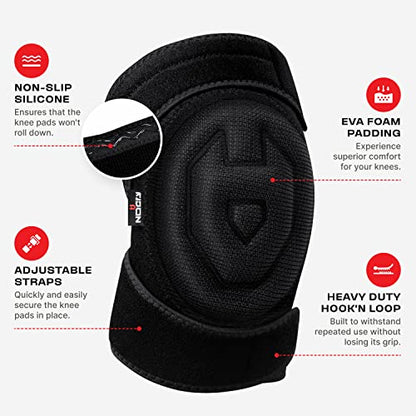 NoCry Gardening Knee Pads for Women & Men with Soft Foam Cushion and Adjustable, Easy-to-Use Non-Slip Straps — Durable, Lightweight Design — Perfect for Gardening or Cleaning Floors - style: Foam