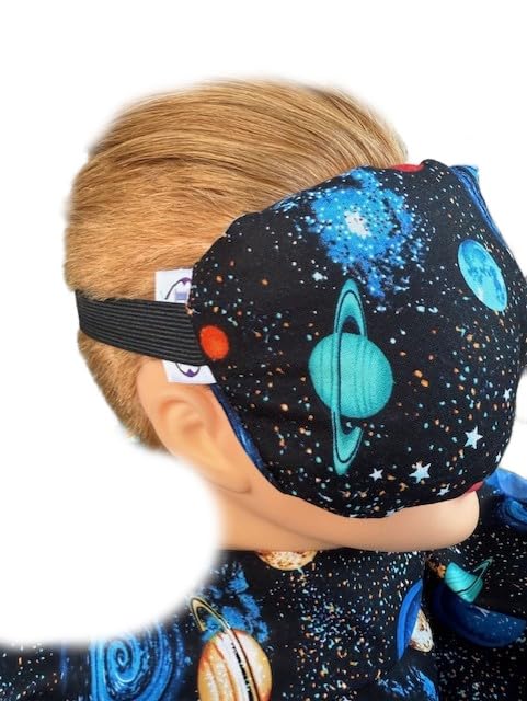 Eye Mask Lavender Eucalyptus, Sinus, Herbal Pack, Hot Cold Pack, Heat Wrap,Organic, Flax Seed, Microwave Therapy, Sleep Mask, Yoga Meditation Eye Pillow, Planets