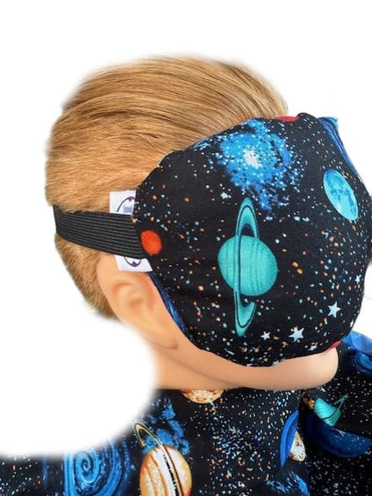 Eye Mask Lavender Eucalyptus, Sinus, Herbal Pack, Hot Cold Pack, Heat Wrap,Organic, Flax Seed, Microwave Therapy, Sleep Mask, Yoga Meditation Eye Pillow, Planets