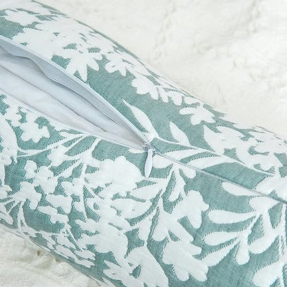 Buckwheat Neck Support Pillow Cervical Neck Cylinder Bolster Pillow,Buckwheat Hulls Adjustable Roll Pillow,Neck Pain Relief for Back and Side Sleepers Round Pillows for Lunch Break Green, 6*15 inch - color: Green