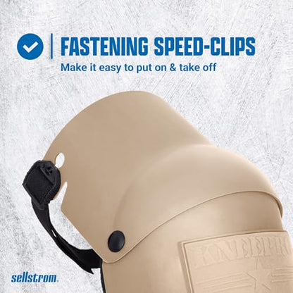 Sellstrom KneePro Professional Construction Kneepads for Work - Men & Women - color: Tan