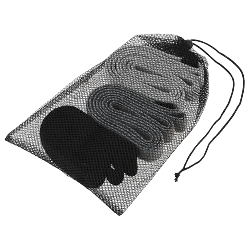 3-Pack Cloth Fabric Resistance Bands for Home Workout - color: Light Gray,Dark Gray,Black