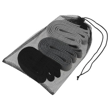 3-Pack Cloth Fabric Resistance Bands for Home Workout - color: Light Gray,Dark Gray,Black