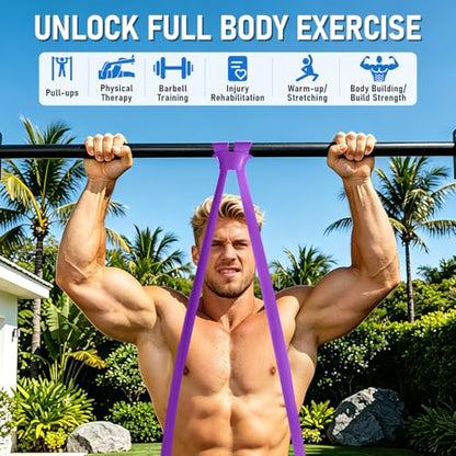 5-Level Resistance Bands for Working Out,5-125 LBS Pull Up Assistance Bands