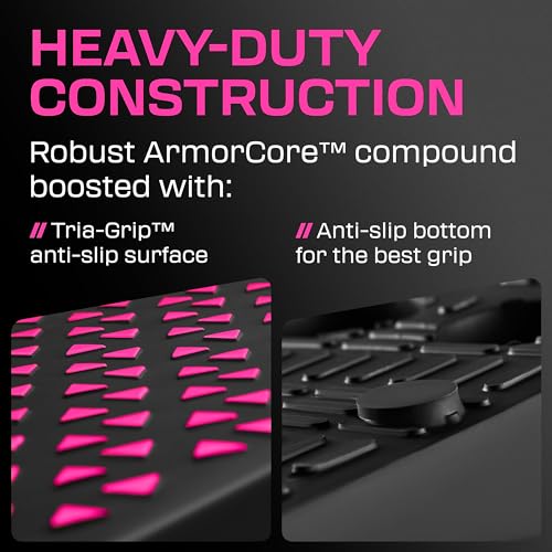 Flexelent Heel Elevated Squat Wedge Block Pair, 17° Angle, Bag Included - color: Pink Power