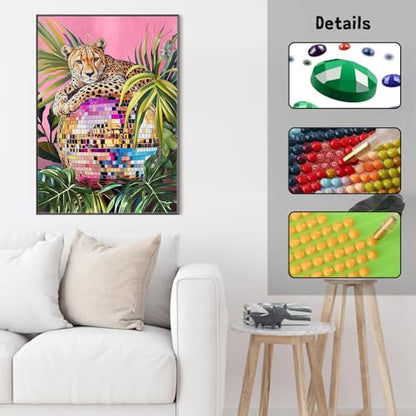 GUMITOON Diamond Art Kits for Adults-Pink Bow Full Drill Diamond Dots Paintings for Beginners, Round 5D Paint with Diamonds Pictures Gem Art Painting Kits DIY Crafts Kits 12"x16" QCY-149 - color: QCY-166
