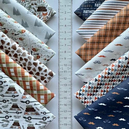 Mixed Pattern Cotton Fabric Bundle – 60 Pre-Cut Squares (8×8 inch), 100% Cotton 140 GSM, Eco Digital Print, Made in Turkey - color: Boys Fun Pack, size: 60pcs 8x8 inch