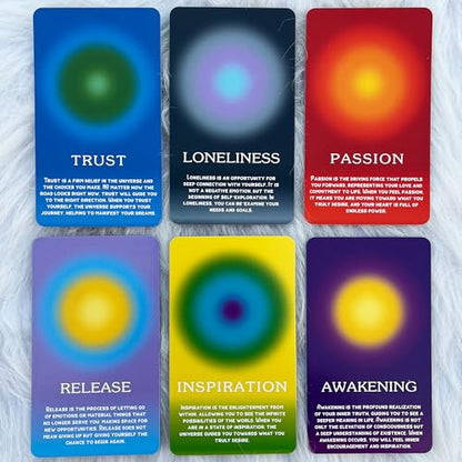 DPEHAKMK Emotional Healing Oracle Deck, 56 Oracle Cards for Beginners, Mindfulness, and Spiritual Growth, Affirmation and Reflection Deck