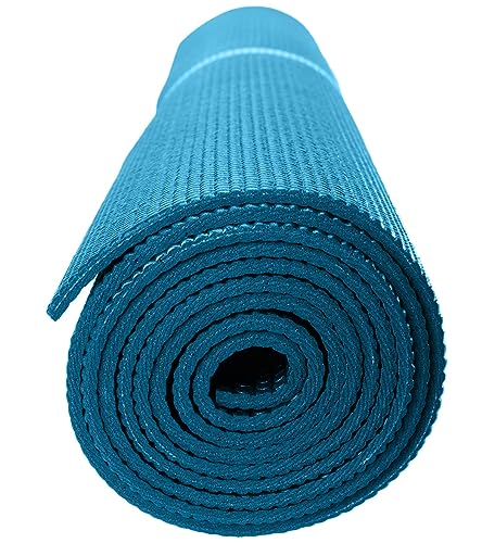 Everyday Yoga Mat Premium Edition, Non-Slip, Eco-Friendly, 3-5mm Thickness - color: Extra Large - Peacock, size: 5mm