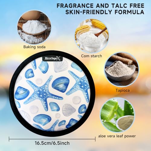 Sand Remover for Beach Towels - Soft Quick Clean Mitt for Kids & Adults | Removes Sand in Seconds,Gentle on Skin,Reusable & Washable,Beach Vacation Essential,Perfect for Beach, Pool & Camping - color: Big Round Starfish a