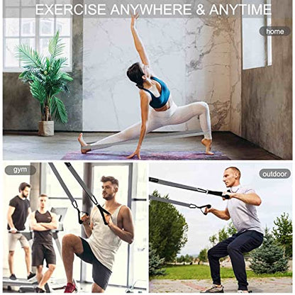 76 Inch Extra Long Fabric Resistance Band with Workout Guide for Men & Women, Non-Slip,up to 150 LBS for Strength Training, Pull-Up Assist, Yoga & Physical Therapy - color: Gray/Dark Gray/Black