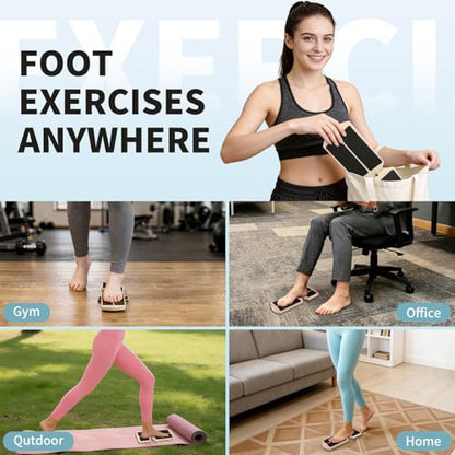 Professional Ankle Balance Board - Adjustable Foot Strengthener with 12 Interchangeable Pods for Stability Training at Home, Gym, Outdoor & Workspace, Physical Therapy and Pain Relief