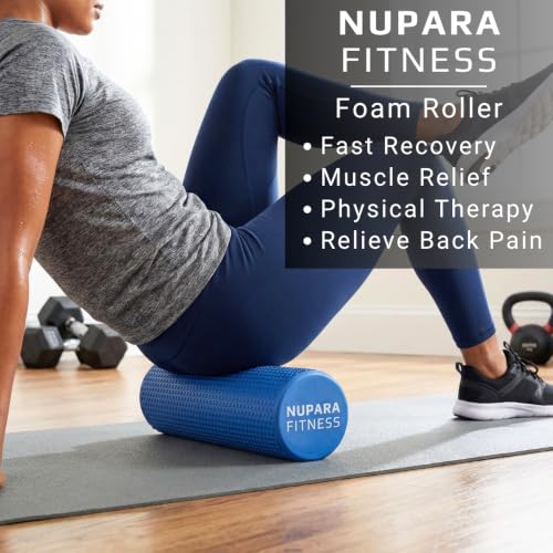 Foam Roller for Back, Legs, Hips, and Deep Tissue Muscles | Foam Roller for Exercise, Foam Roller for Physical Therapy, Muscle Relief, Back Roller Foam for Back Pain, Yoga Roller Foam - color: Pink, size: 18 Inch - Large