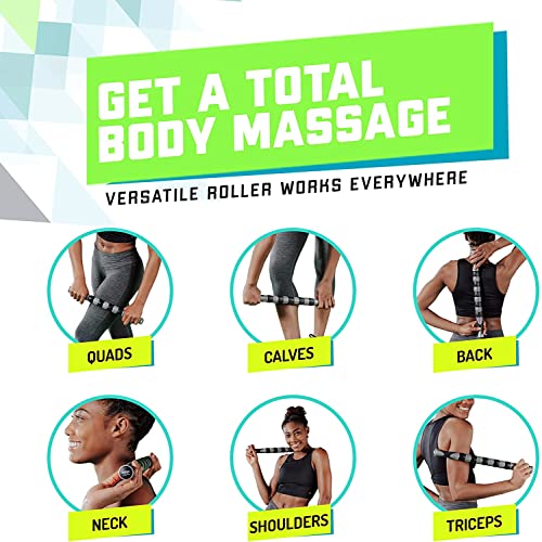 Elite Massage Roller Stick Targets Sore, Tight Leg Muscles to Prevent Cramps and Release Tension. It's Sturdy, Lightweight, Smooth Rolling and Thankfully This Lifesaver has Comfortable Handles.Silver - color: Silver