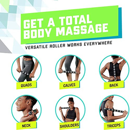 Elite Massage Roller Stick Targets Sore, Tight Leg Muscles to Prevent Cramps and Release Tension. It's Sturdy, Lightweight, Smooth Rolling and Thankfully This Lifesaver has Comfortable Handles.Silver - color: Silver
