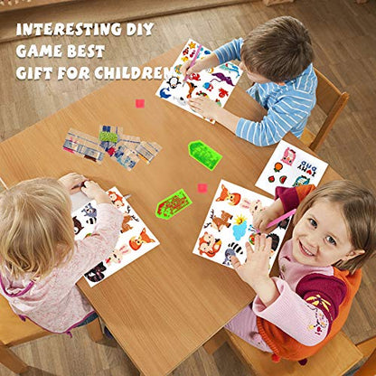 Labeol Diamond Art Kits for Kids Boys and Girls Ages 6-8-10-12 Easy to DIY Creative Diamond Art Sticker Craft by Numbers Kits for Kids and Adult Beginners (Animal) - style: Animal