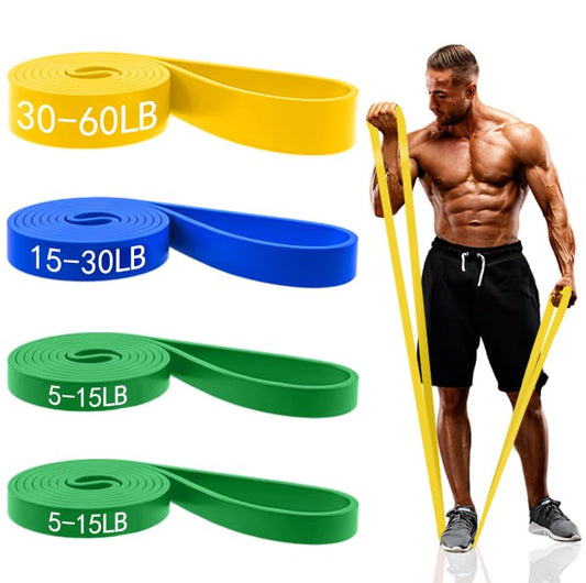 5PCS Resistance Bands for Working Out, Pull Up Assistance Bands Set - color: 4개