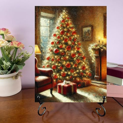 HENABLE 2PCS Premium Black Iron Plate Stands for Display 12 Inch, Decorative Solid Metal Plate Holders for Displaying, Mini Easel, Frame, Book, Card, Plaque, Bowl, Picture Stands for Display - size: 2PCS 12IN