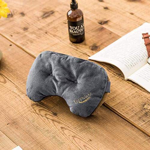 Cozynight Weighted Sleep Mask,3D Light Blocking Eye Mask, Gray | Eye Cover that Blocks Out Light to Help Relaxation and Night Sleep,Comfortable Blackout Sleeping Mask 0.8 lbs - color: Dark Gray